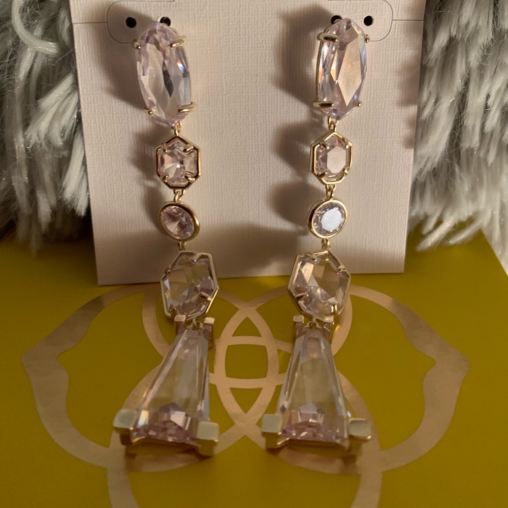 NWT Kendra Scott Gracelynn Gold Statement Earrings